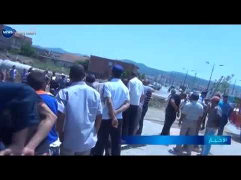بالفيديو  جرح شخصين اثنين في حادث مرور بلدية البسباس