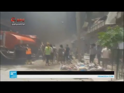 شاهد سقوط قتلى وجرحى من المدنيين