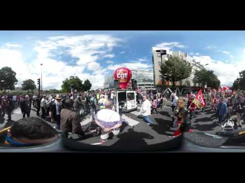 بالفيديو تظاهرة في باريس ضد إصلاح قانون العمل