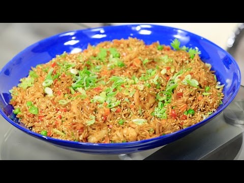طريقة عمل ارز صيني بالجمبري