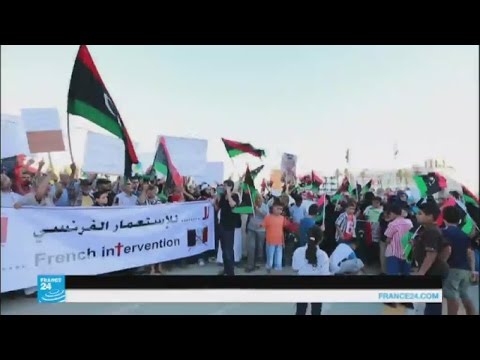 مظاهرات في ليبيا ضد الوجود العسكري الفرنسي على أراضيها
