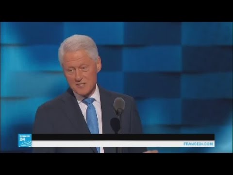 بالفيديو ما الذي قاله بيل كلينتون عن زوجته في المؤتمر العام للديمقراطيين