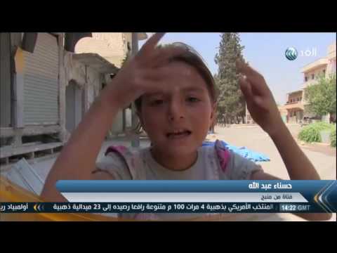 شاهد داعش يقصف بلدة مارع في ريف حلب الشمالي بقذائف الهاون