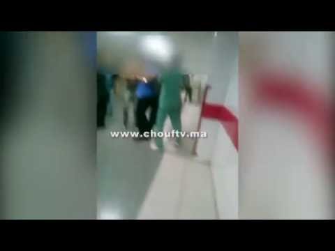 شاهد عصابة مسلحة بالسيوف تقتحم مستشفى إبن سينا في الرباط