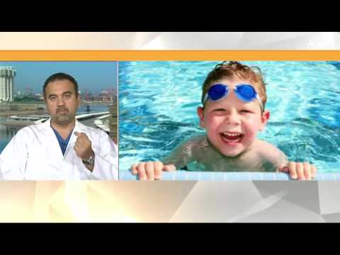 بالفيديو الدكتور بدر زقزوق يشرح أضرار السباحة على الأذن