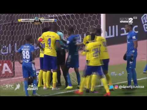 بالفيديو  النصر السعودي يفوز على الفتح 21