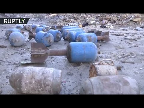 اكتشاف براميل متفجرة في مقر قيادة سابق للمسلحين في حلب