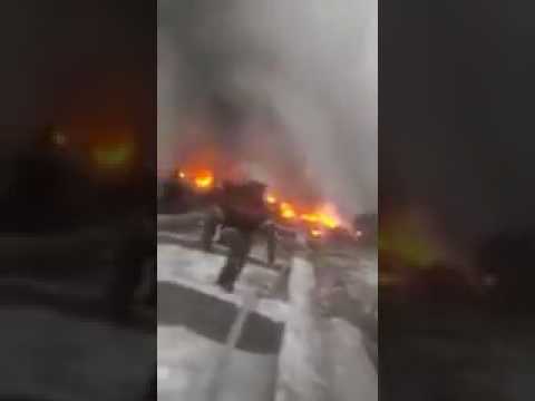 الفيديو  سقوط طائرة شحن تركية