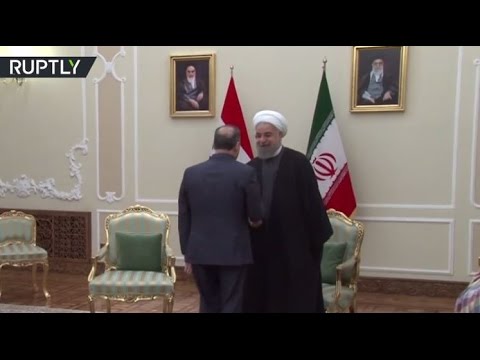 شاهد لقاء حسن روحاني ورئيس الوزراء السوري عماد خميس