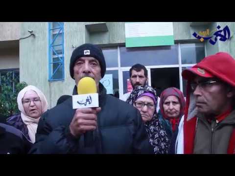 بالفيديو احتجاج مجموعة من مرضى العيون في مدينة الدار البيضاء