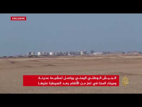 شاهد  الجيش اليمني يمشط المخا