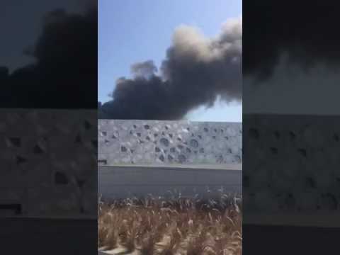 شاهد حريق هائل في دار الأوبرا الكويتية