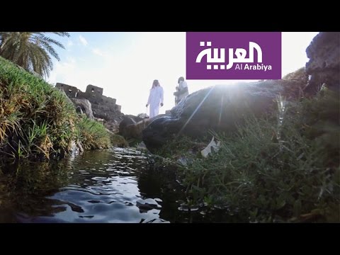 بالفيديو  خيبر مخزن كبير لعيون الماء الجارية 