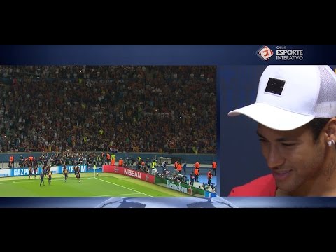 شاهد رد فعل نيمار على هدفه القاتل أمام يوفنتوس