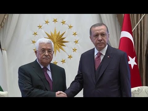 شاهد أبو مازن يجتمع مع إردوغان في أنقرة