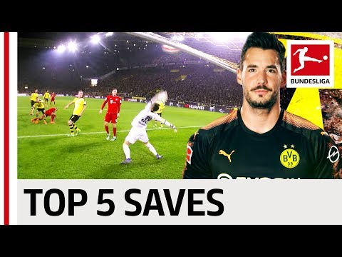 شاهد  أبرز 5 تصديات لحارس نادي بروسيا دروتموند