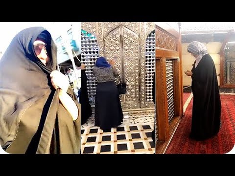 شاهدشذى حسون تزور ضريح الشيخ عبد القادر الجيلاني