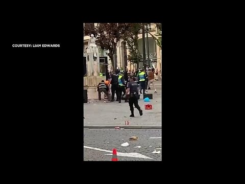 مطاردة بين الشرطة البرتغالية ومشجعين إنجليز في مدينة بورتو