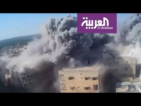 شاهد خان شيخون تحت النار والجيش السوري ينتزع مزارعها الشمالية