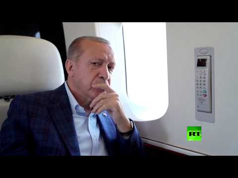 أردوغان يتفقد من الجو مستشفيات قيد التشييد