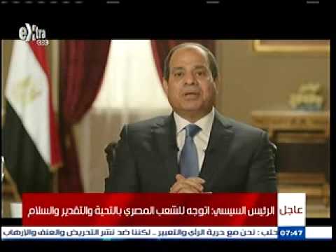 بالفيديو الرئيس عبد الفتاح السيسي يتقدم بالتحية إلى الطيارين المصريين