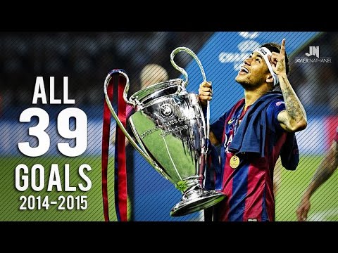 بالفيديو جميع أهداف الساحر نيمار الـ39 مع برشلونة