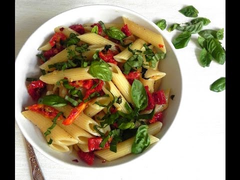 شاهد طريقة عمل مكرونة بصوص الريحان