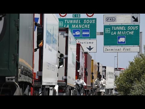 شاهد إغلاق ميناء كاليه في فرنسا