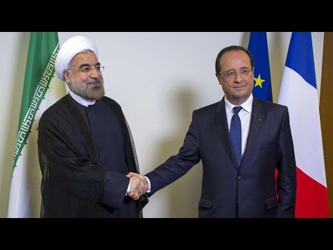 شاهد هولاند يدعو روحاني لزيارة باريس في تشرين الثانينوفمبر المقبل