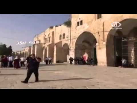 شاهد شرطة الاحتلال تعتدي على المصلين وحراس المسجد الأقصى