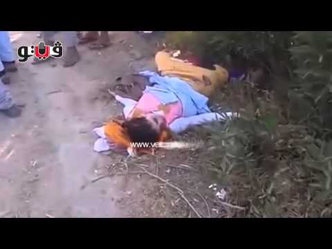 شاهد  اللحظات الأولى لحادث تصادم حافلة شرطة وميكروباص