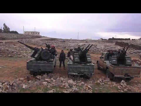 شاهد الجيش الحر يبدأ بإخراج داعش من ريف درعا