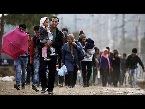 شاهد 7 آلاف لاجئ سوري دخلوا مقدونيا
