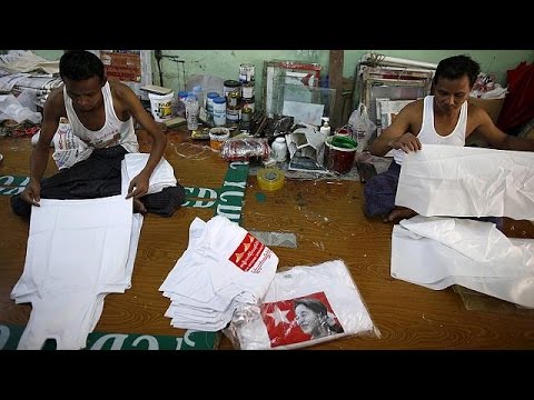 شاهد انطلاق حملات الانتخابات العامة في ميانمار