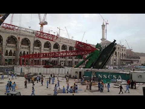 107 قتلى و 238 جريحًا إثر حادث سقوط رافعة في الحرم المكي