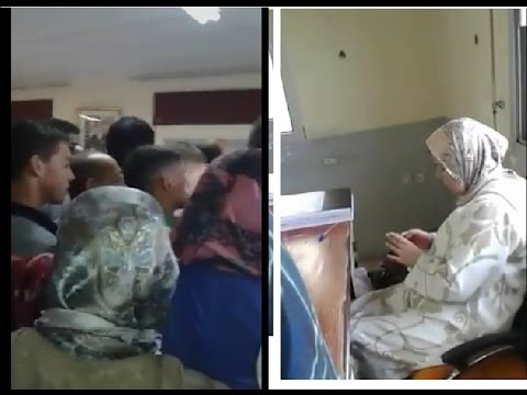 شاهد فضيحة في الإدارة المغربية بسبب موظفة